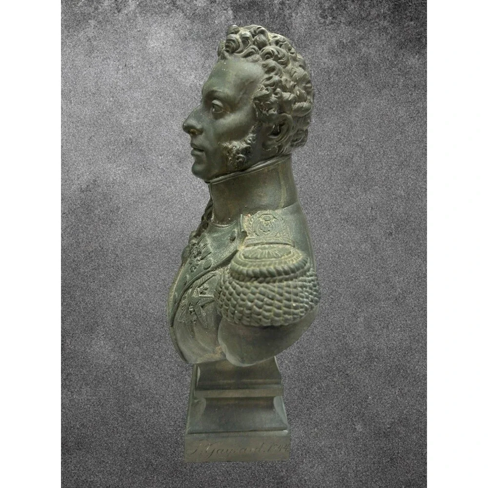Paul Joseph Raymond Gayrard Brass Statue Signed 1844 5 X 8 Inches